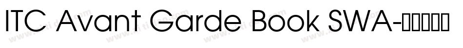 ITC Avant Garde Book SWA字体转换